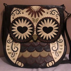 Large loungefly owl messenger bag